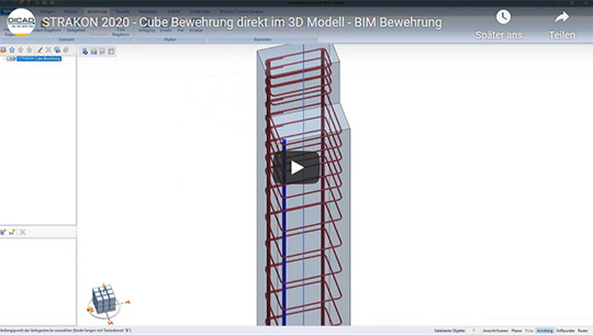 Wideo Wzmocnienie sześcianu bezpośrednio w modelu 3D - Wzmocnienie BIM (DE)