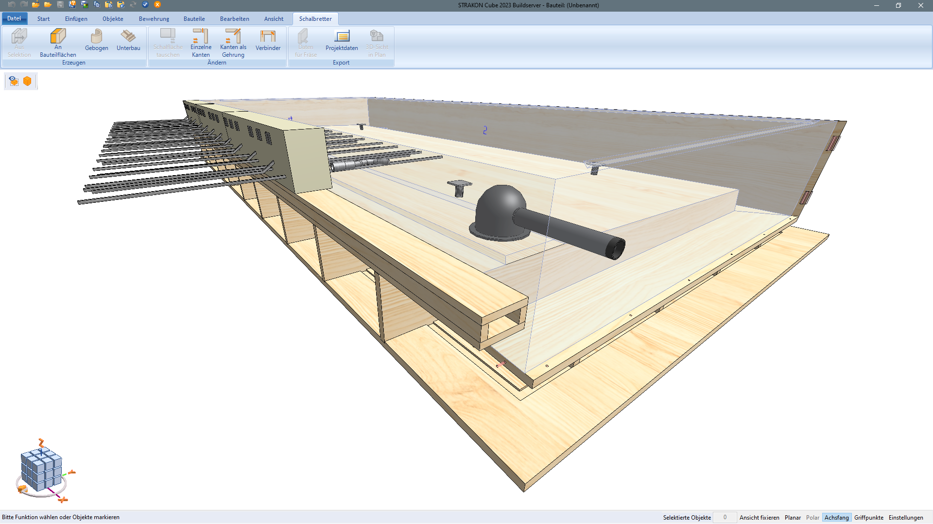 Zautomatyzowane planowanie deskowania 3D w szalunkach balkonowych w STRAKONx